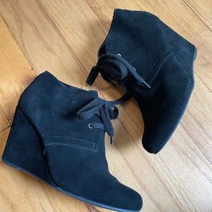 Dolce Vita Suede Wedge Booties 8